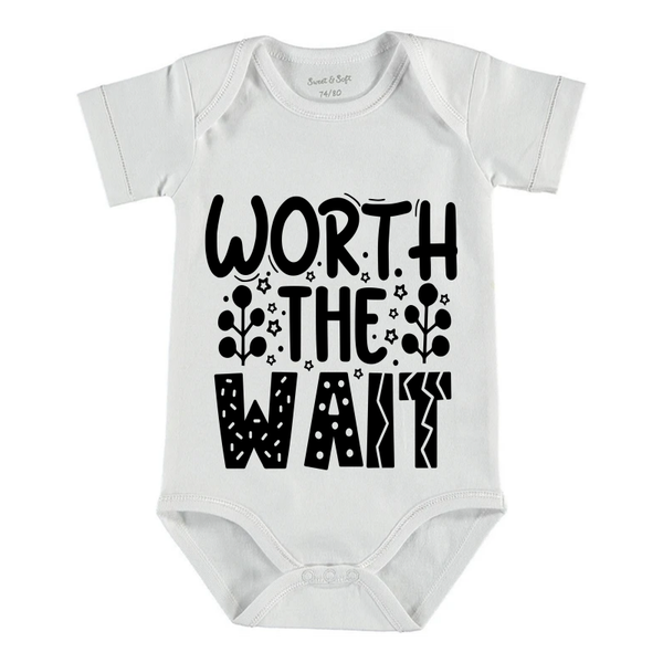 Baby romper "Worth the Wait