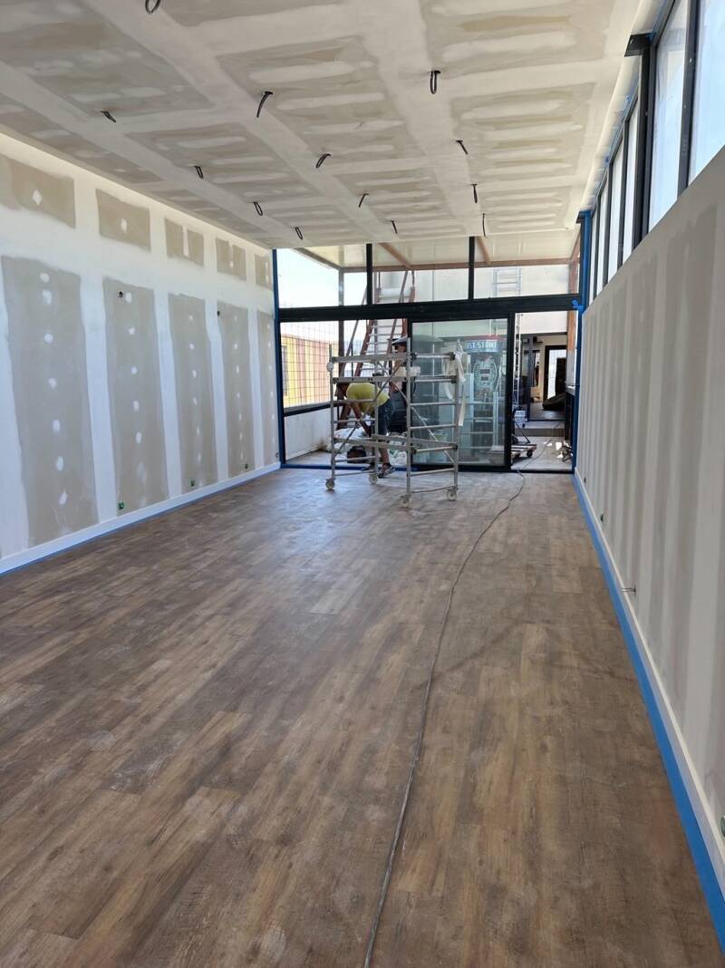 Amri concept rénovation extension placo lino