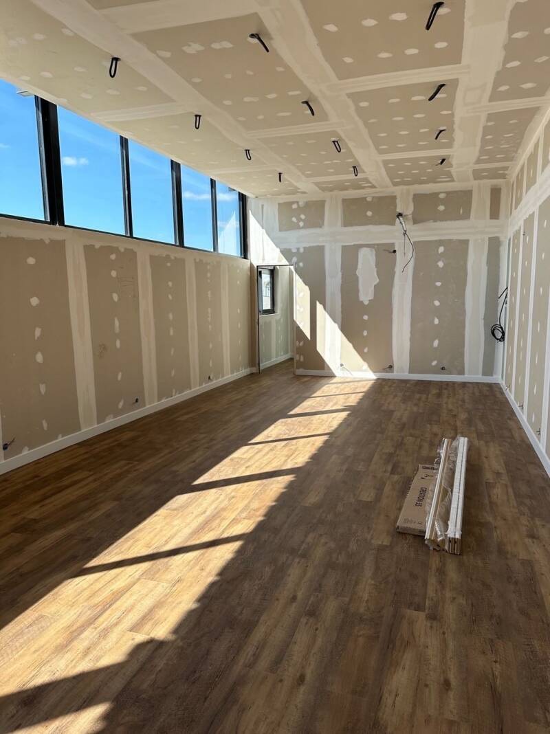 Amri concept rénovation extension placo lino