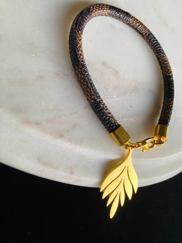 Leather Charm Bracelet