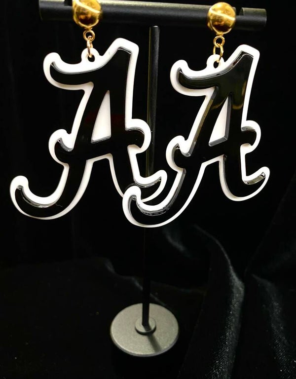 The "A" earrings