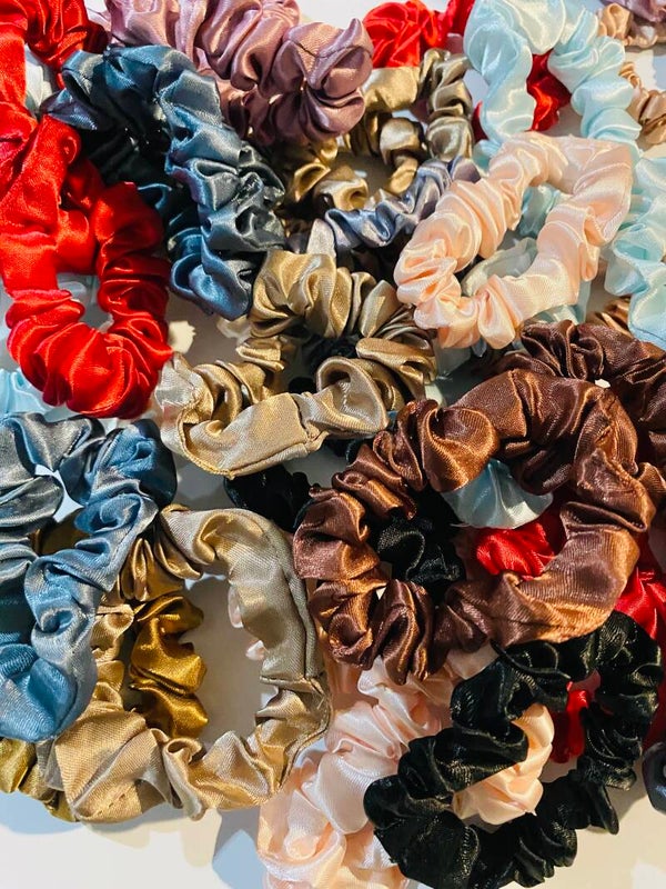 Small Satin Scrunchies