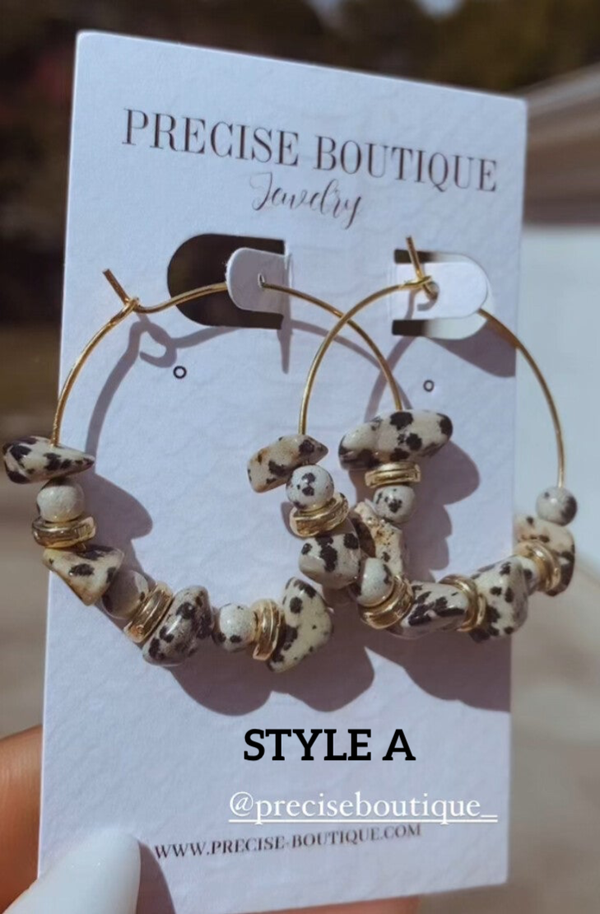 Natural Stone Hoops