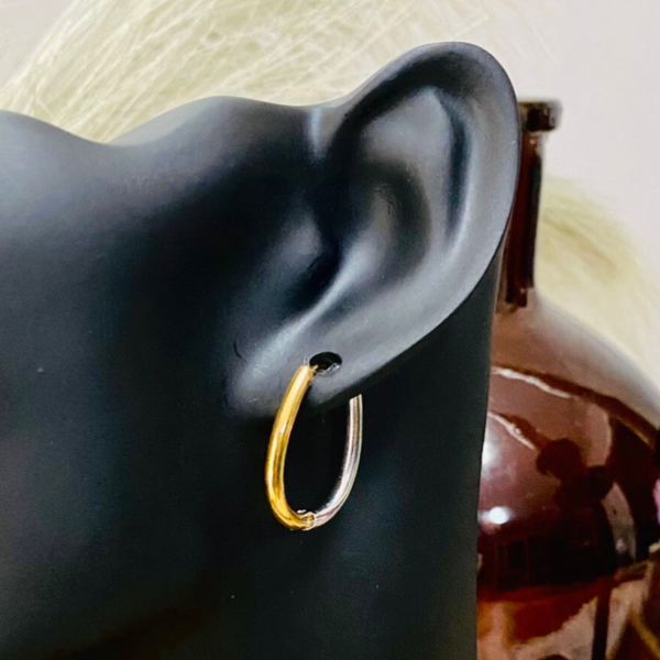 Gold and Silver Hoop Set