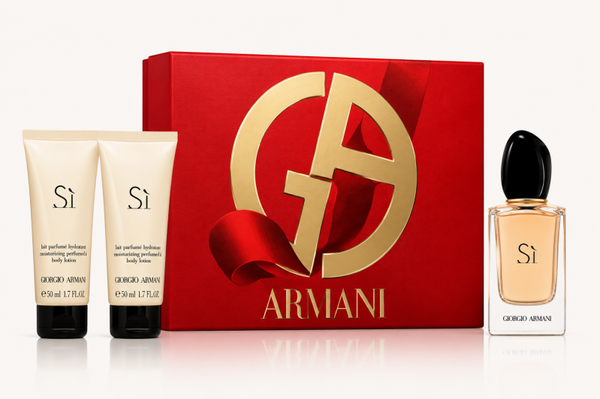 Giorgio Armani Si Geschenkset 50ml EDP + 50ml Body Lotion + 50ml Douchegel