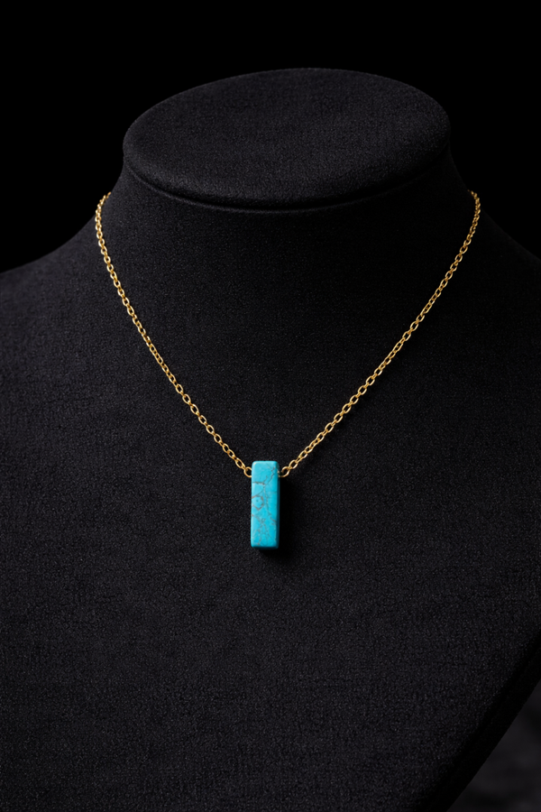 Ketting met turkoois hanger – minimalistisch & stijlvol