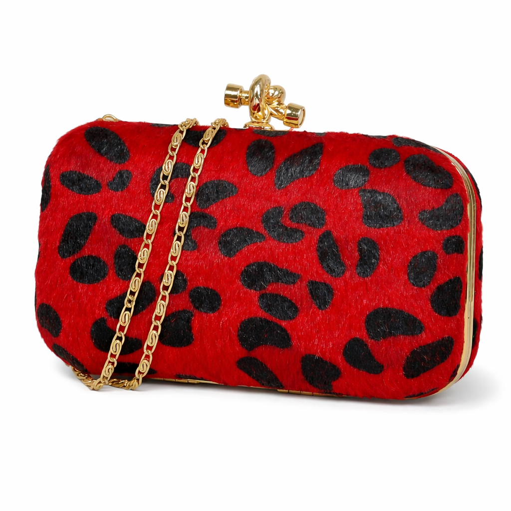 Rode tijger clatch-avondtas