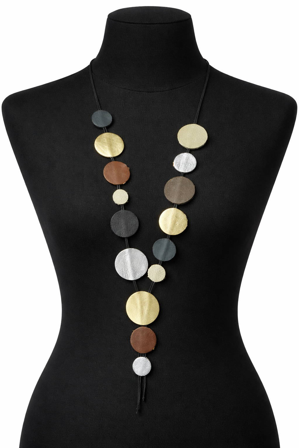 kettingStatement ketting van echt leer – modern design & luxe uitstraling
