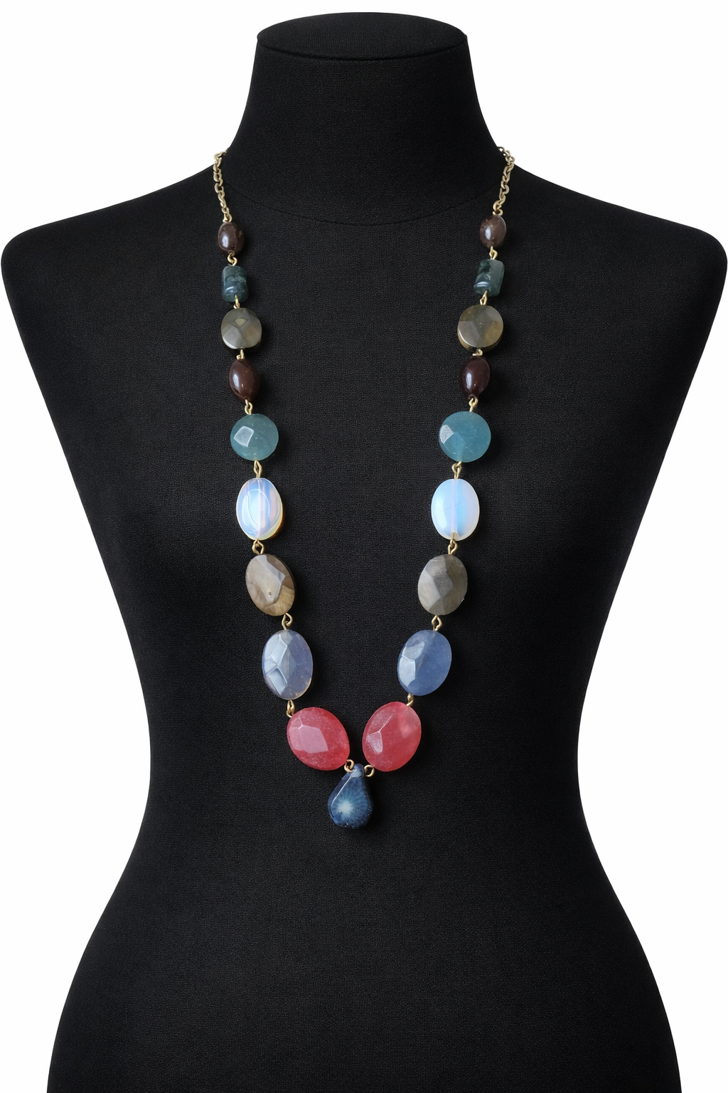 Ketting met natuurstenen – kleurrijk & elegant