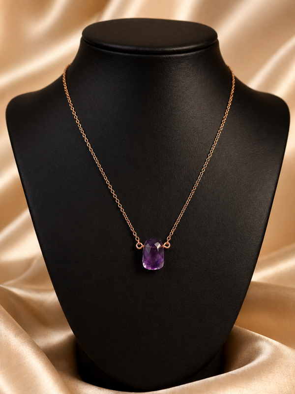 Amethist Ketting – Elegant & Tijdloos Design  Omschrijving: