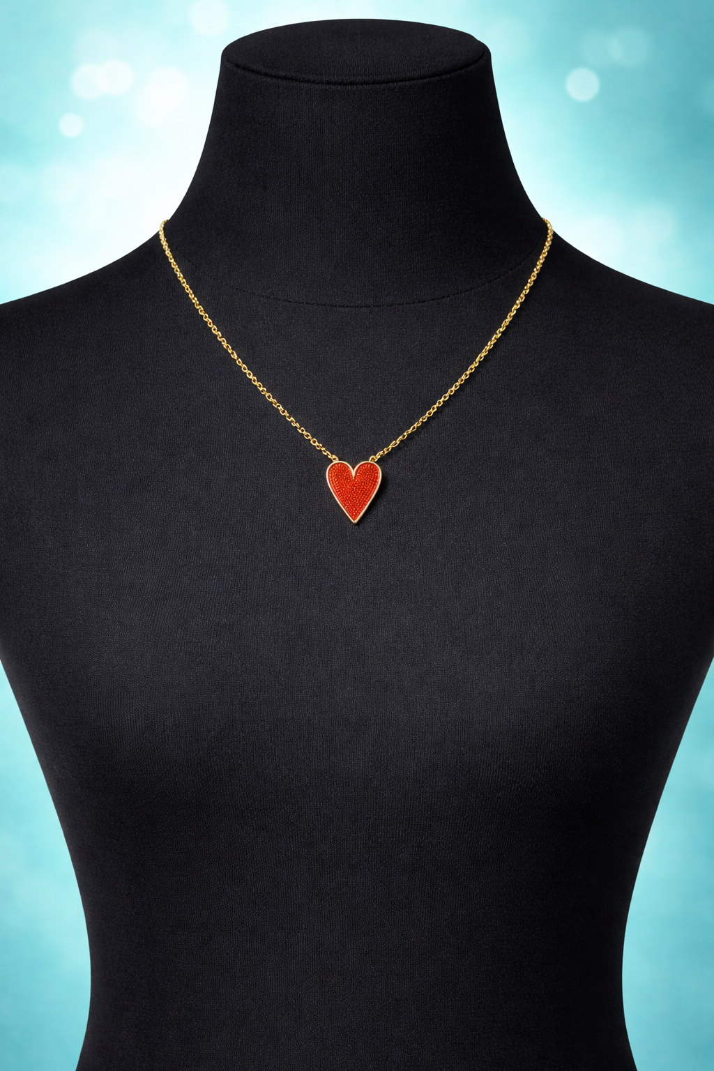 Ketting met emaille hartje – stijlvol & speels