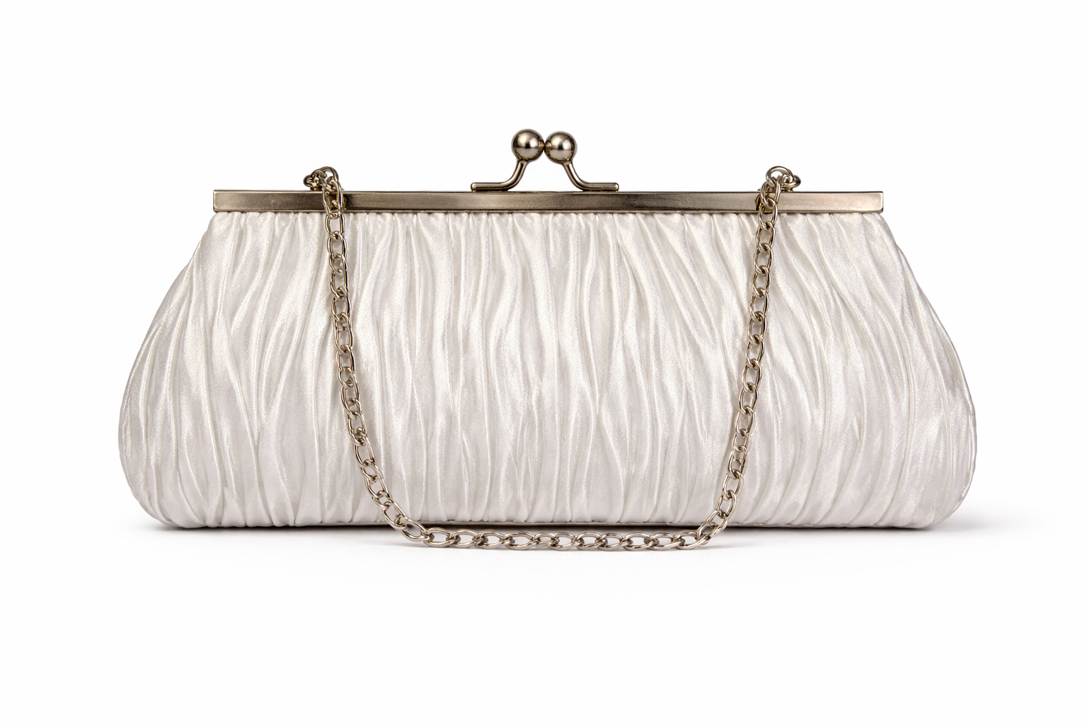 Witte kleine cluch-avondtas