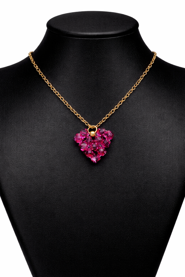 Ketting met Oostenrijks kristal hart – sprankelend & elegant