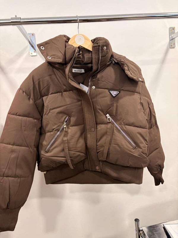CHOCOLATE BROWN PADDED JACKET