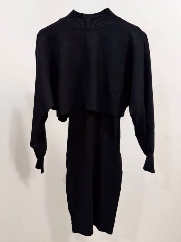 KNIT MIDI DRESS WITH JUMPER