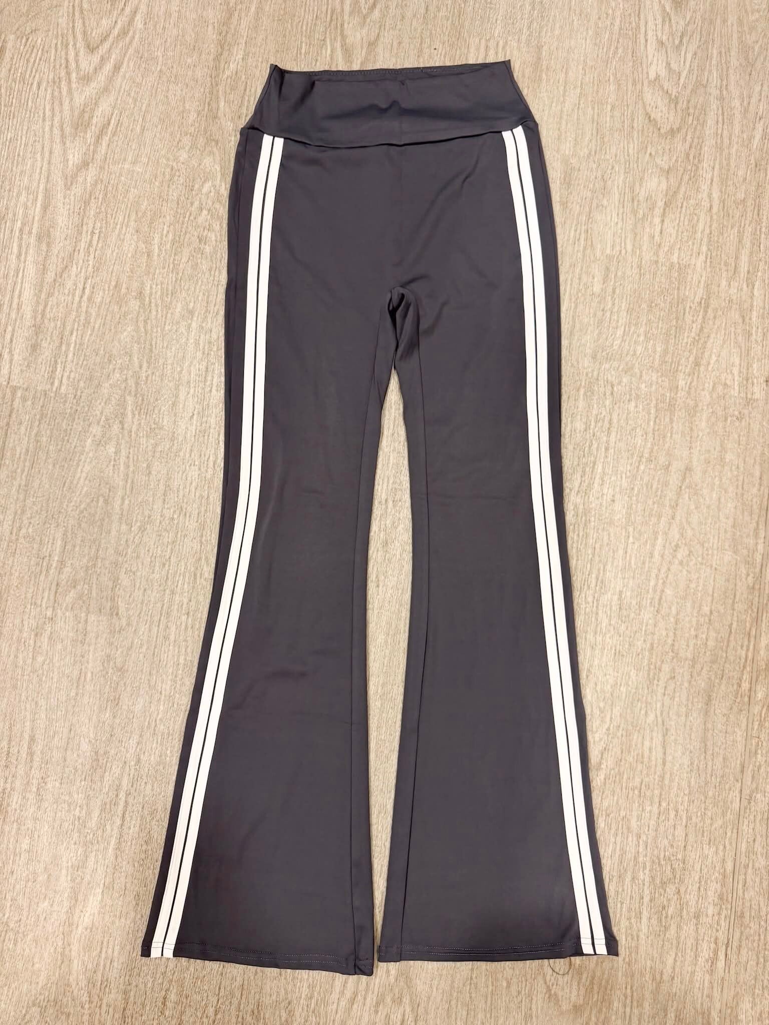 GREY WHITE ZIP UP TRACK SUIT
