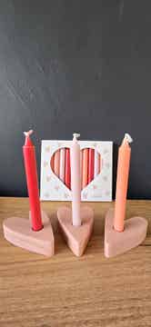 Tray Heart Rustik Lys