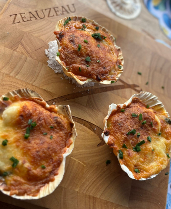 Gegratineerde coquilles