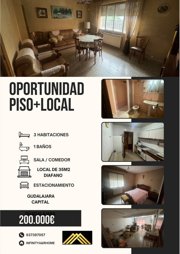 Venta piso y local