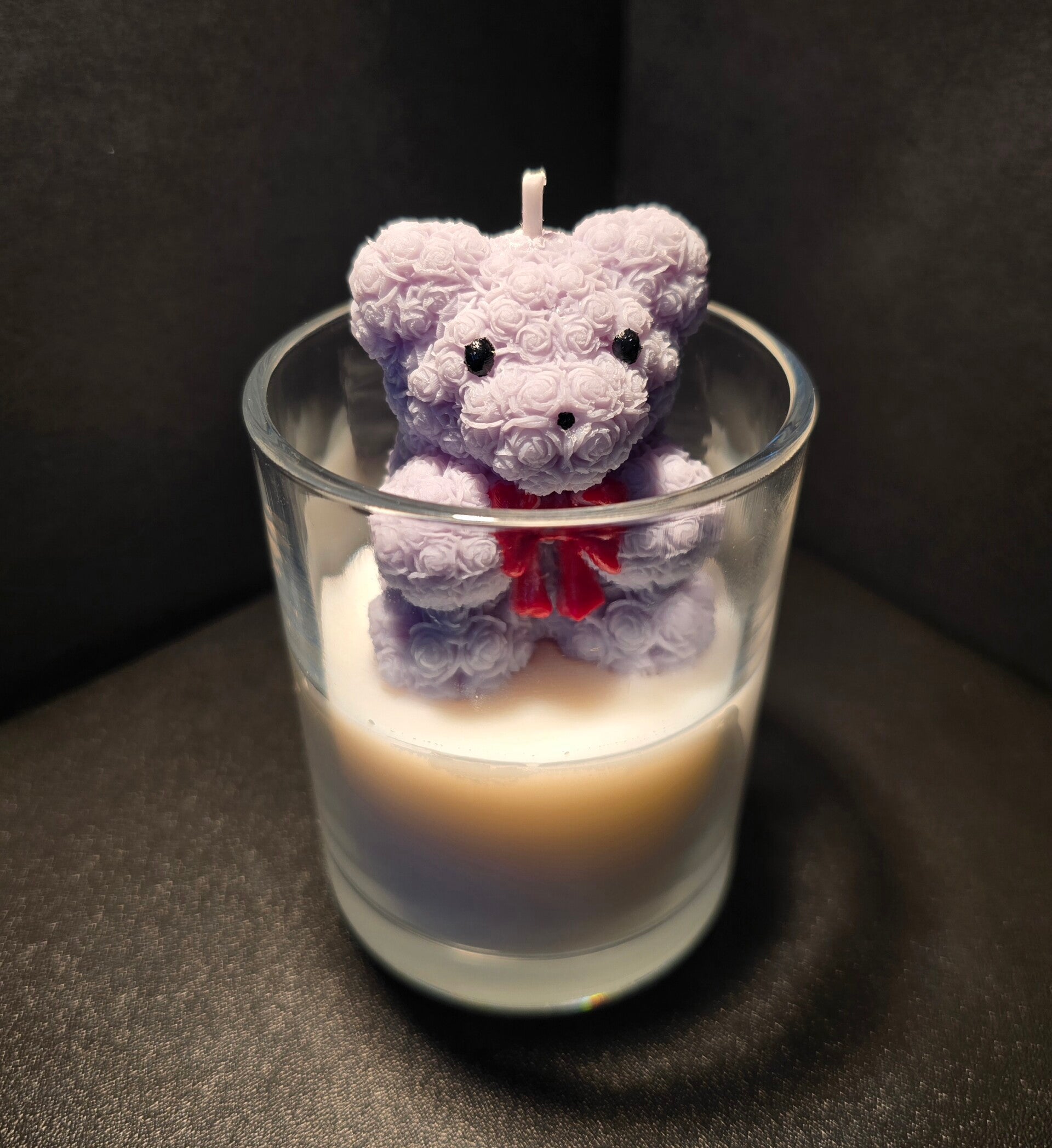 Teddybär im Glas (Schleife)