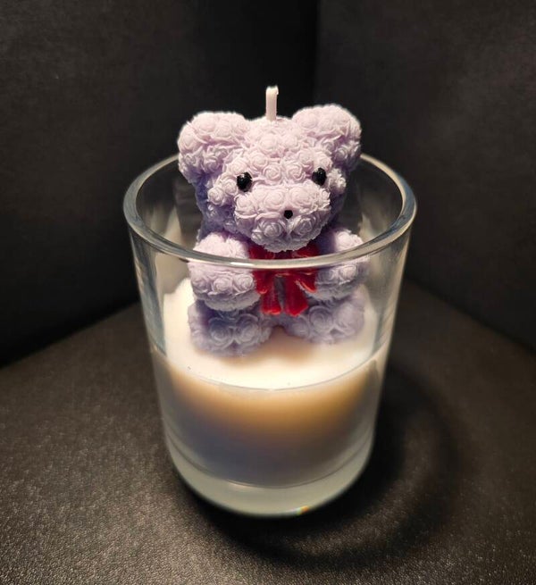 Teddybär im Glas (Schleife)