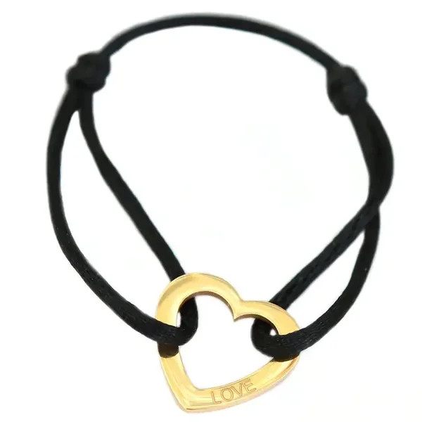 Rvs met zijdenarmband