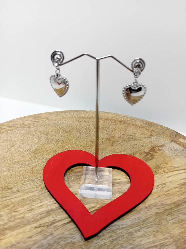 Roestvrij stalen oorbellen hartjes