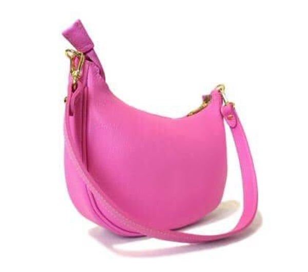 Antisymmetrische lederen handtas