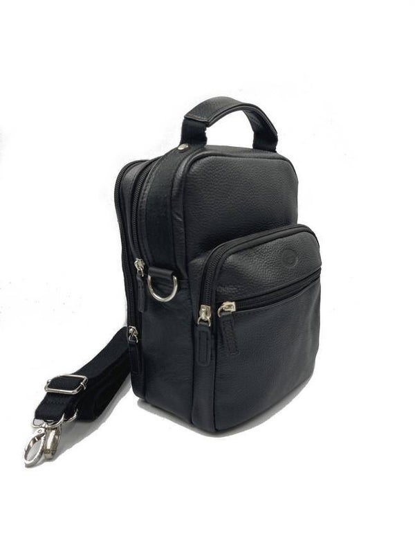 Lommy-W schoudertas uni zwart