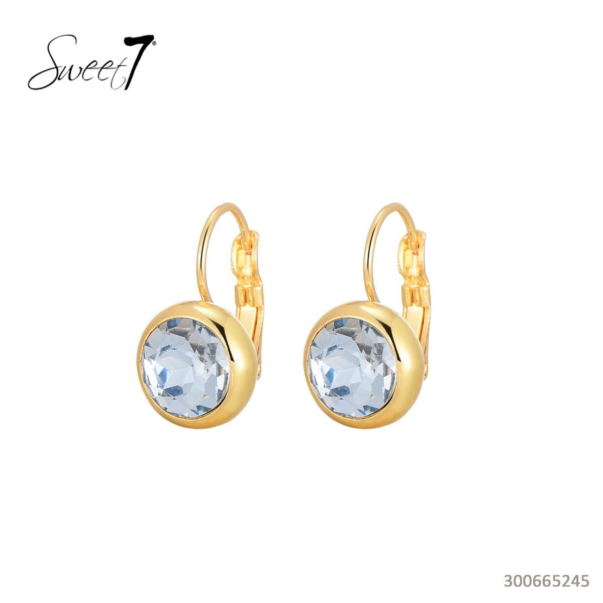 Sweet7 oorbellen Lola blauw