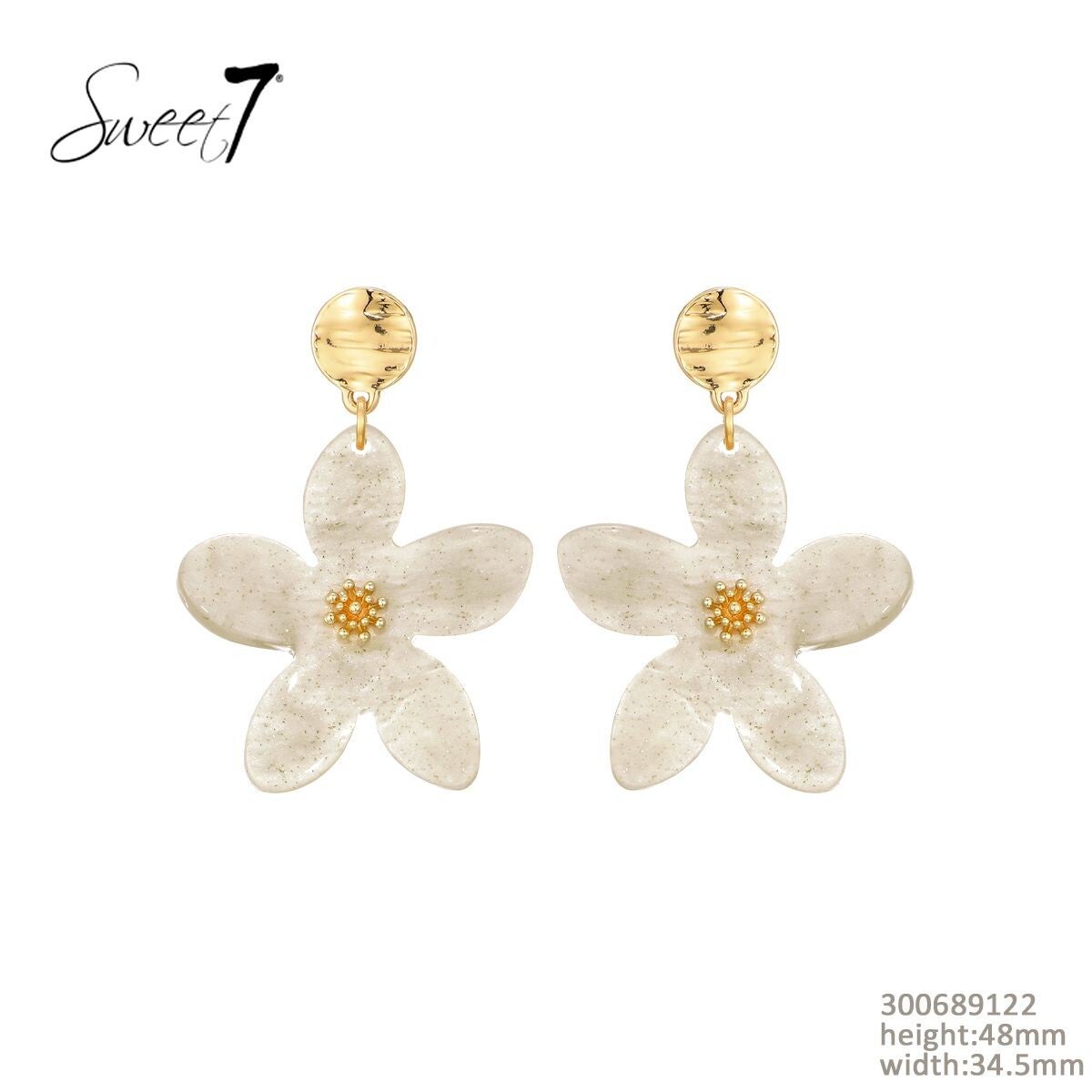 Sweet7 bloemenoorbellen 4.8 cm x 3.4 cm