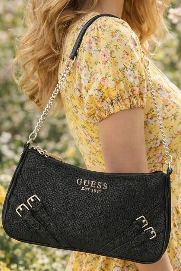 GUESS handtas Bramina Saffiano HWZG96 36180 BLACK