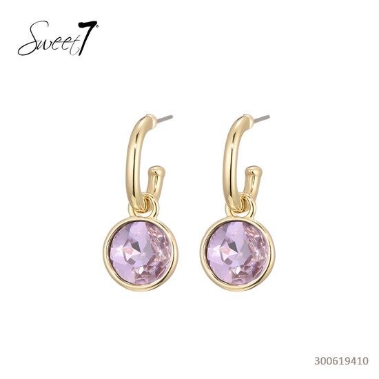 Sweet7 Oorbellen Lucy paars