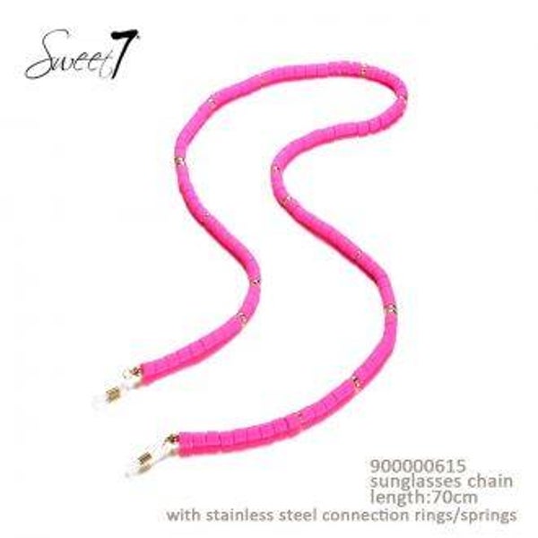 Sweet7 brillenkoord polymeer roos of groen