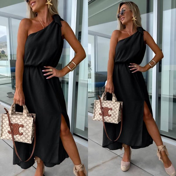 Anti-sym kleedje openschouder