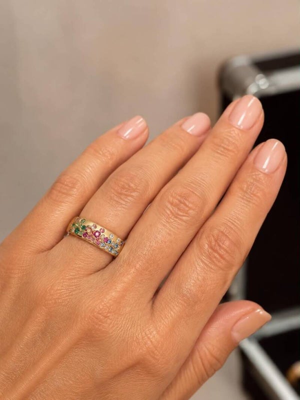 BeJewels Ring R353 elastische ring multicolor