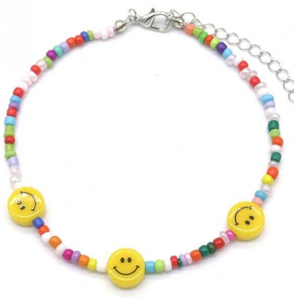 Smiley enkelband multicolour