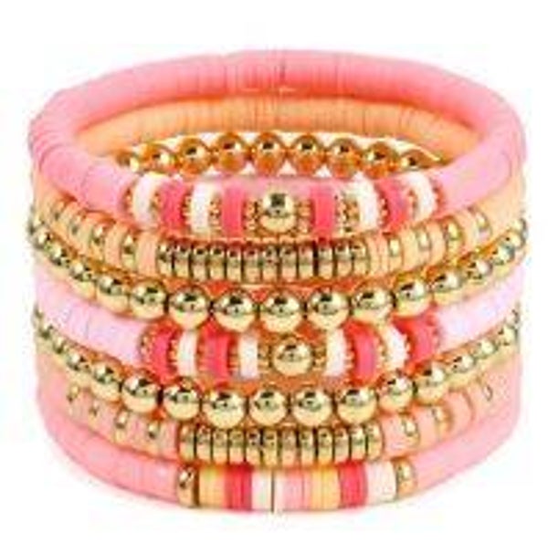 Armbandenset rose