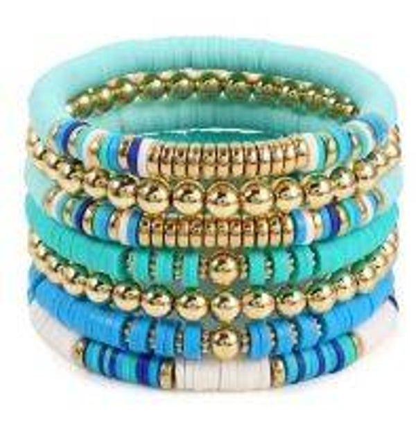 Armbandenset turquoise