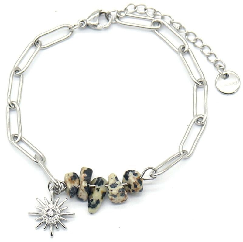 RVS armband zon zilverkleur