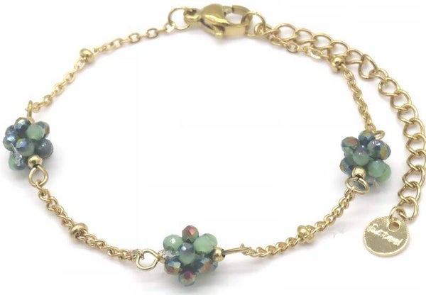 RVS armband turquoise