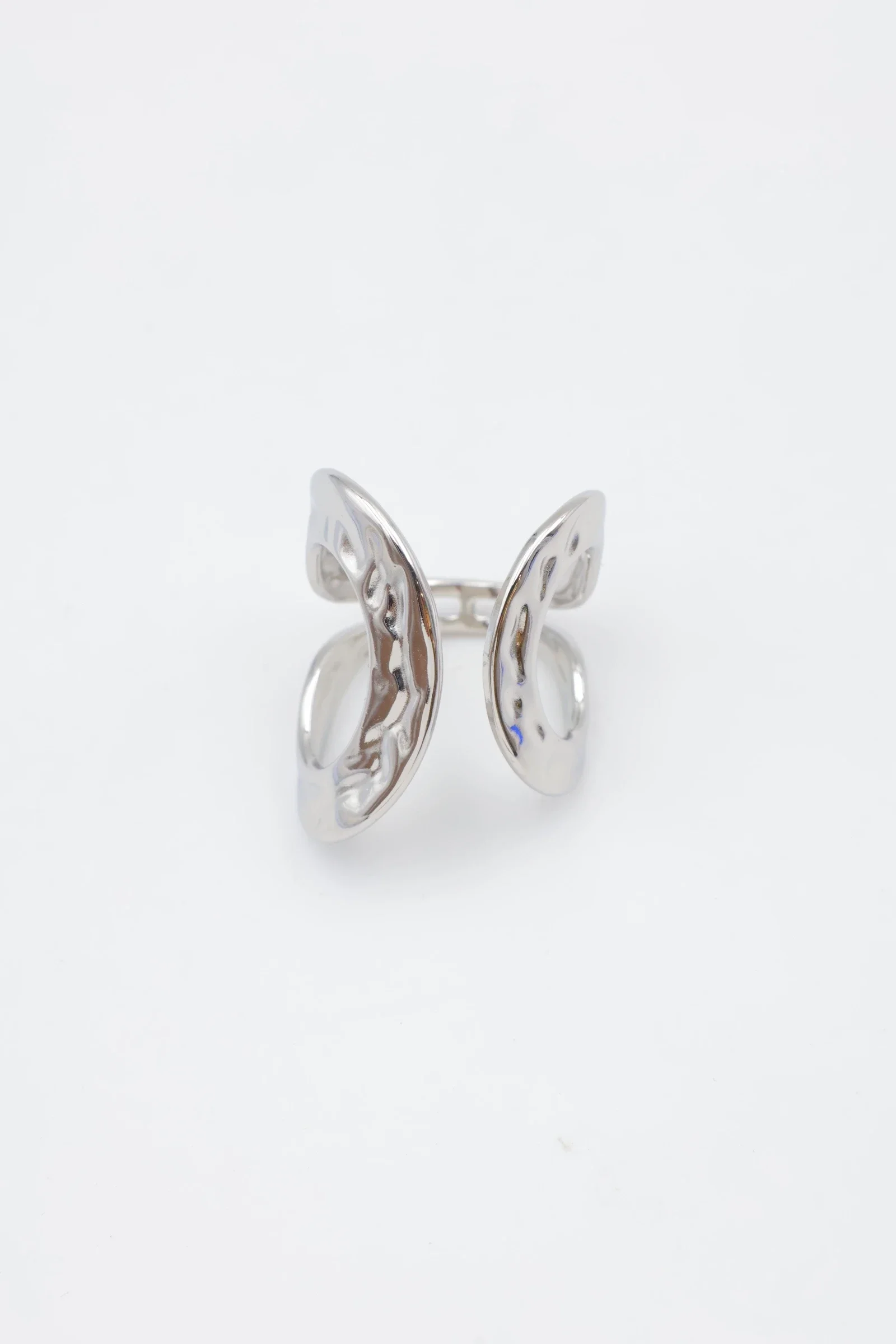 Moderne verstelbare ring in RVS