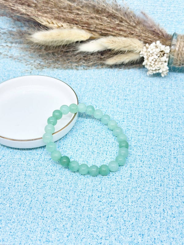 Aquamarijn armband 6mm