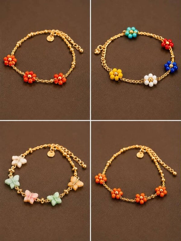 Vrolijke Armbandjes met zomersetint