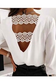 Jena_Blouse met open rug,  enkel in het wit te verkrijgen