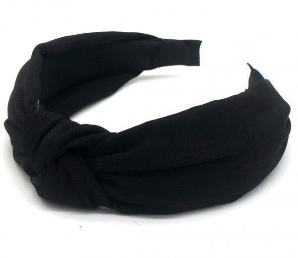 Headband Knot 3cm Black