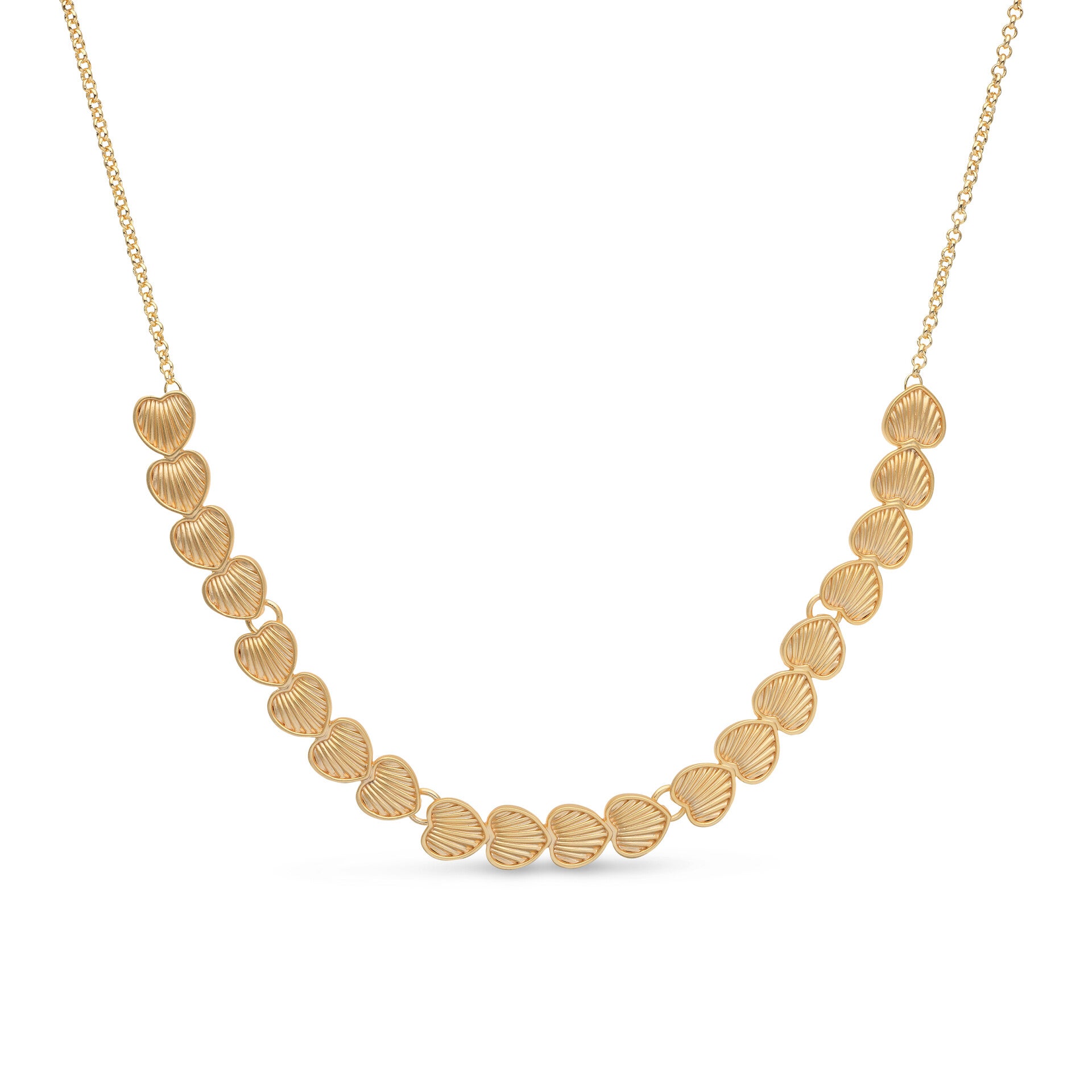 Bejewels halsketting hartjes