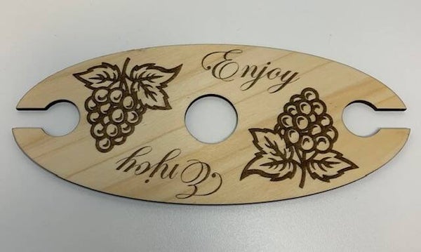 Populierhout Wijn-Deco Excelshop by Barbera 24cm x 10,5cm