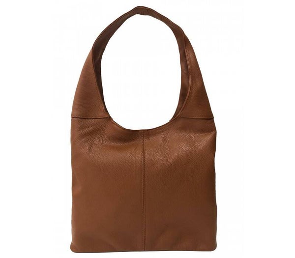 Glad lederen handtas DIVA