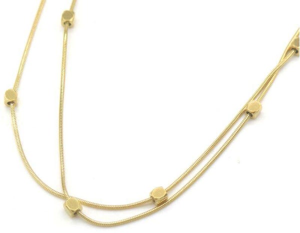 RVS bolletjes laagjes ketting